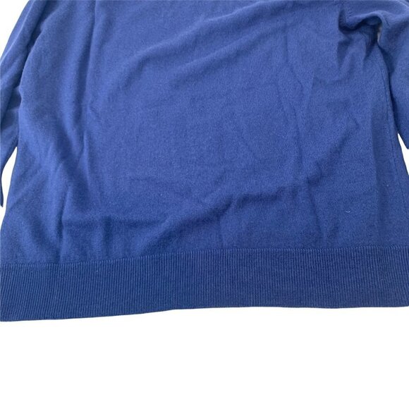 Gap Merino Wool Blue V Neck Sweater Size Large - Picture 6 of 7